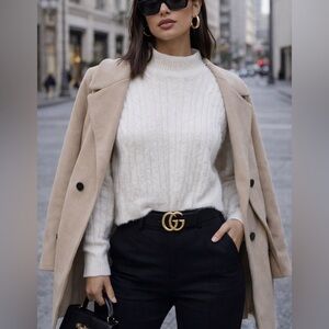 Forever 21 White Turtleneck Sweater